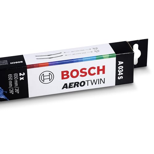 Image of BOSCH AeroTwin OE Replacement Wiper Blades Driver & Passenger Side - Set of 2 (26 inch & 26 inch) Side Lock 22mm - 3397009034