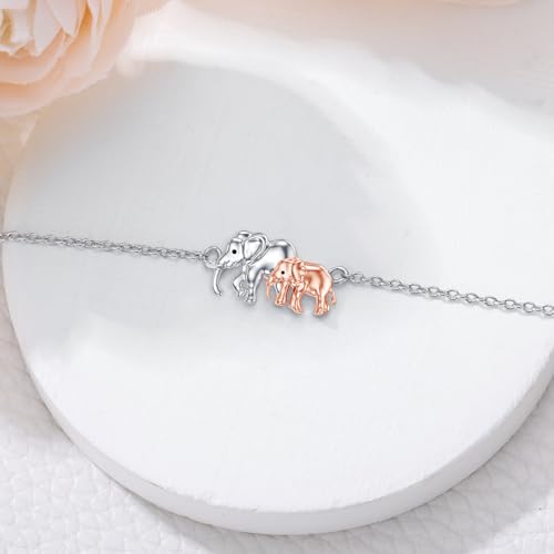 Image of 925 Sterling Silver Anklet Foot Bracelet with Crystal from Austria, Anklet Jewelry Gifts for Women 11 Inch Adjustable