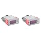 Walfront 2PCS Digitaler Temperaturregler Kühlung Heizung Thermostat Sensor STC-1000 ABS-Gehäuse Akustischer Optischer Alarm -50~110℃ Bereich Zur Temperaturmesssteuerung