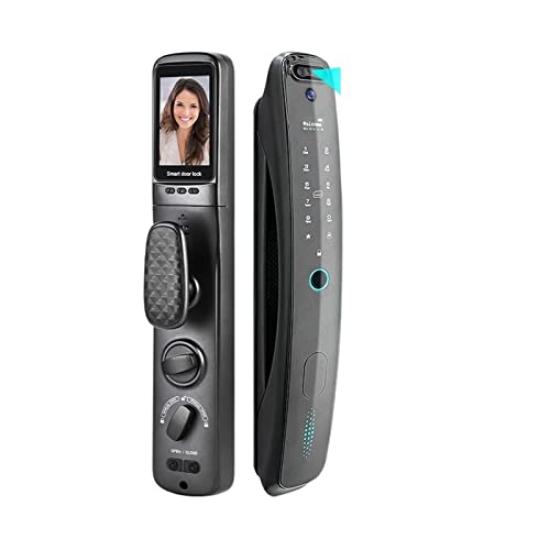 Smart Lock 3D Cámara biométrica, cerradura de puerta de código inteligente, electrónica, aplicación de desbloqueo, cerradura de puerta inteligente de huellas dactilares reconocimiento facial (color: