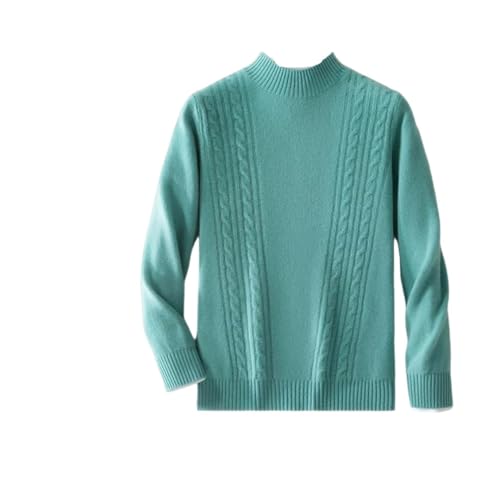 Men Solid Color Merino Wool Long Sleeves Sweater Pullover Cashmere Loose Soft Clothing Top