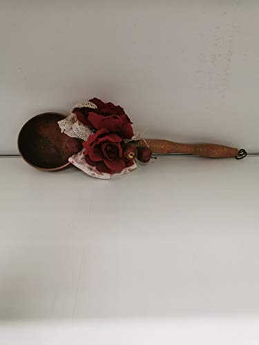 MESTOLO DECORATIVO IN RAME E LEGNO