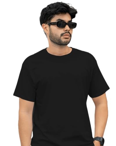 Image of DRIP Men's Solid Cotton Round Neck Half Sleeve T-Shirt