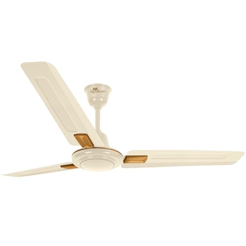 Image of Luminous Rapid Deco Pearl Cream Fan 1200MM 2 Star-Rated Energy Saving High-Speed 45-Watt Air Delivery Fan with 3 Blade, Inverter Compatible and Low Power Consumption Metallic Body Ceiling Fan
