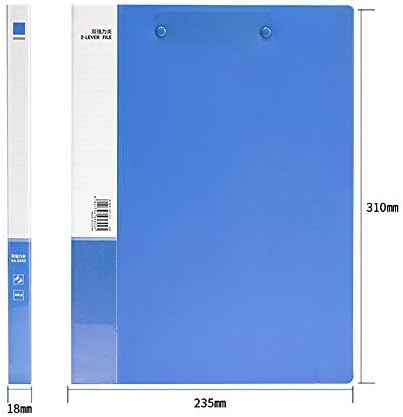 Miniatura 4 de Carpeta de archivos de documentos de dos clips para carpeta de papel A4, paquete de 6, organizador de escritorio, materiales plásticos de