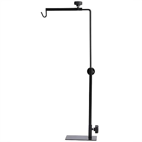 GOTOTOP Reptiles Lamp Stand, Adjustable Telescopic Floor Heat Light Stand Landing Light Bracket for Lizard Turtle Tortoise Glass Terrarium Fish Aquarium Lighting Cover