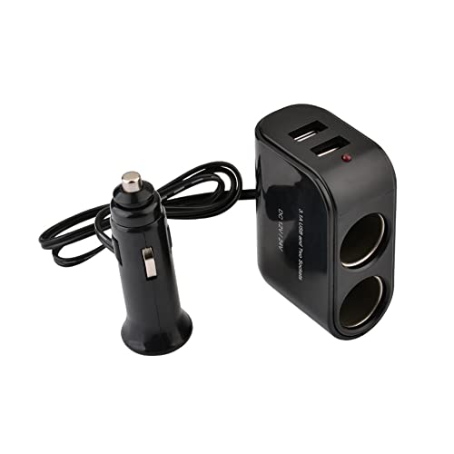 Adattatore Accendisigari Per Auto, Adattatore Splitter Per Accendisigari Per Auto Caricabatterie Usb Doppio 2 Prese 12v24v 60w Presa Accendisigari Usb Per Gpsdash Camtelefonofotocamera 88427482