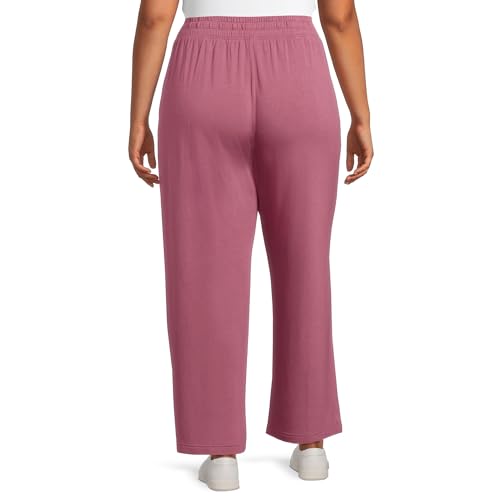 Terra & Sky Women's Plus Size Relaxed Knit Pants3