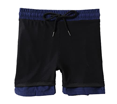IRELIA Boys Box Brief Liner Compression Mesh Athletic Shorts Pocket Kids Quick Dry Active Sports Shorts with Reflective Strip Navy 14-16 - image 4