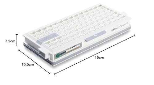 Miele Original 9616280 SF-HA 50 HEPA Air Clean Filter with TimeStrip Indicator for Miele Complete C2/C3, Compact C1/C2 Vacuum Cleaners, Blue