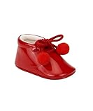 SIRRI Botines unisex de charol para bebé, estilo clásico y elegante, ideales para recién nacidos que empiezan a caminar Tamaño 16