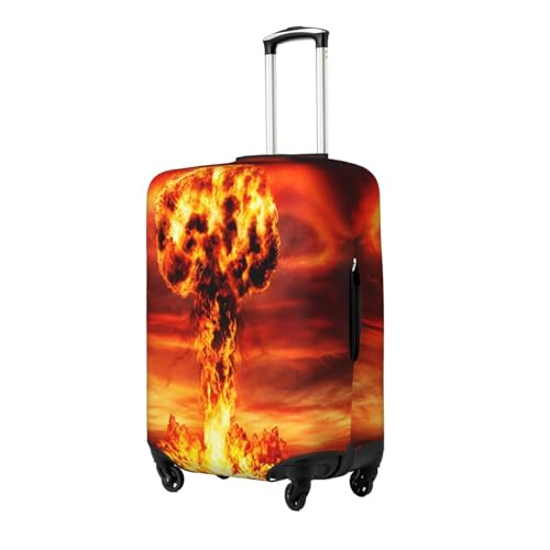 Nuclear Mushroom Cloud Luggage Cover for Suitcase, Suitcase Cover Protector Fit 18-21 Inch Luggage Travel Accessories, S2