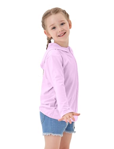 Image of TAGIHOO Kids Active Zipper Sun Protection Jacket Boys Girls Hooded Cooling Shirt Pockets Fishing Running Outdoor