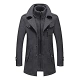 Col cranté et col montant/ Multiples poches/ Coupe simple avec fermeture à glissière amovible/ Manches longues/ 2 poches latérales, poches poitrine, poches intérieures/ Style patchwork/ Couleur unie