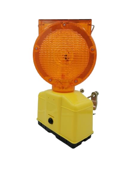 LEDWORK Lot de 12 Lampe DE Chantier LED Solaire, AUTONOMIE 80H, Portable, Resistant, DECLENCHELENT Automatique, Clignotante (10 + 2 gratuites)