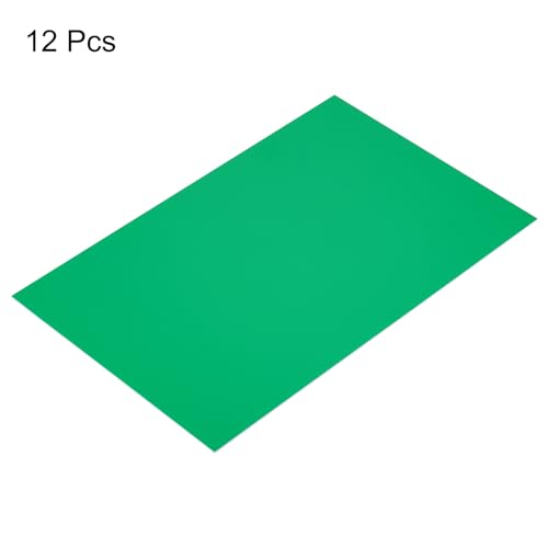 Image of MECCANIXITY ABS Engraving Double Color Sheet 7x11inch Green /White for Badge, Sign, DIY Carving Pack of 12
