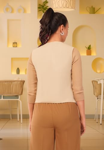 Image of SaintX Women's Waist Coat | Sleeveless | Stylish Executive Wear | Formal Blazer Waistcoat | Office wear