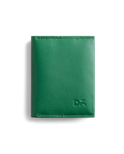Image of DailyObjects Green Even Bi-Fold Card Wallet | Men | Premium Design | Full-Grain Leather | Gents Wallet Branded | Handcrafted | Guys| Card Holder | Dedicated Sleeve| 4 Card Slots| Dual-Tone Colourways