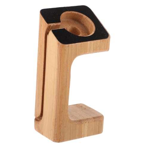 BRIGHTFUFU 1個 スマートウォッチ充電ステーション 銀河 立つ マルチ 駅 充電器USB c 充電アダプター スマートウォッチ充 ウント 充電ブラケット 木製 Yellow