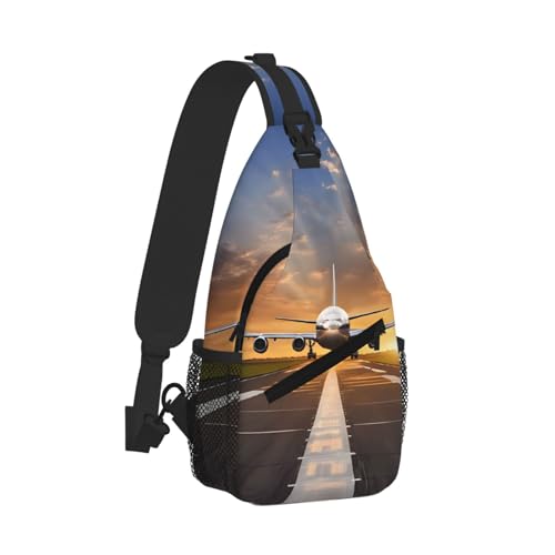 Airport Print Print Cross Chest Bag Diagonally - High-Capacity For Short Trips, Work, And Daily Use2