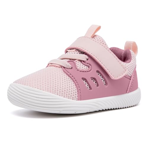 Image of MORENDL Toddler Sneakers Baby Boys & Girls Barefoot Shoes Lightweight Breathable Walking Running Tennis Athletic Sport Shoes Outdoor