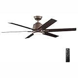 Home Decorators Collection Kensgrove 54 in. Integrated LED Indoor Espresso Bronze Ceiling Fan with Light Kit and Remote Control