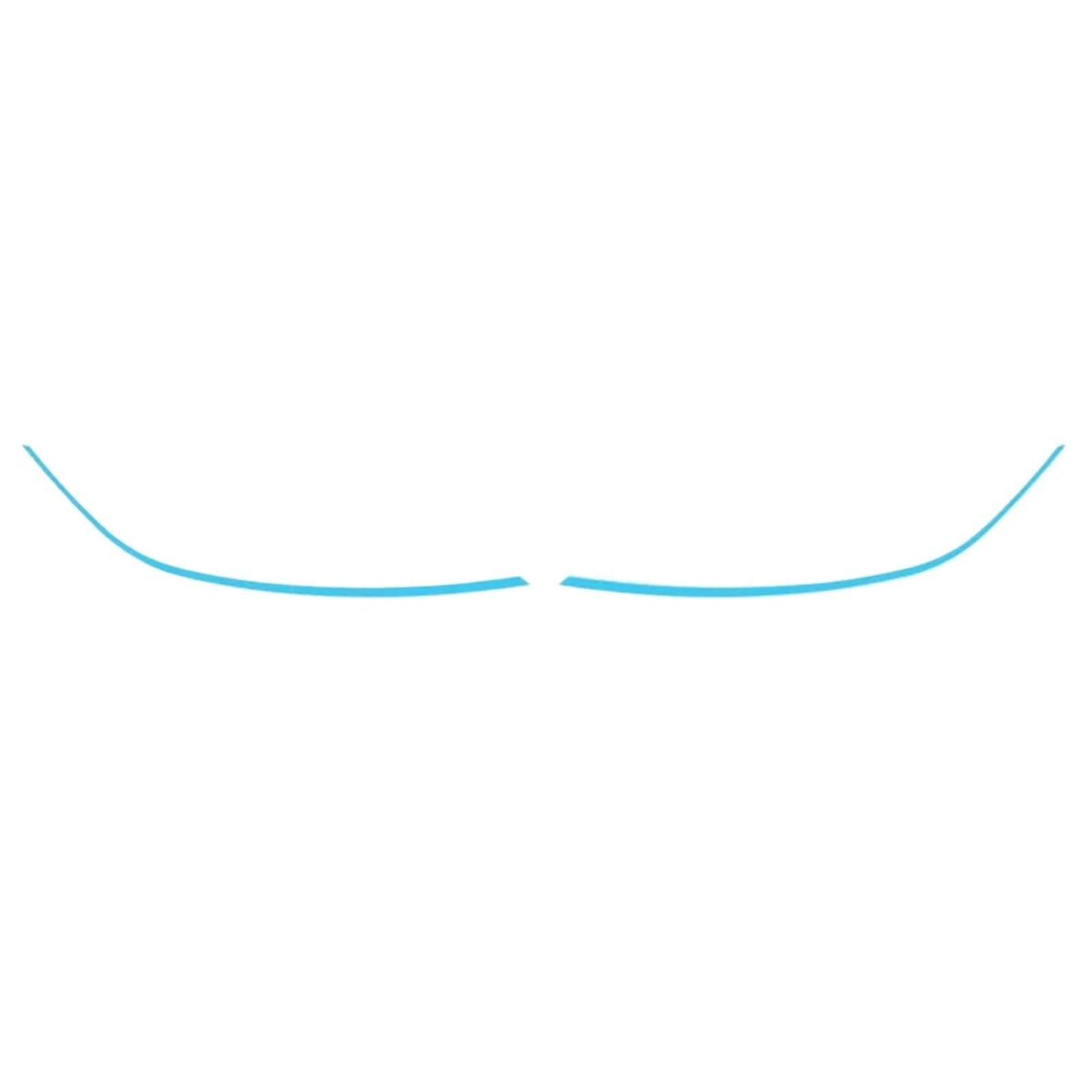 Car Eyelashes Fit for Tesla Model Y 2020-2024 Headlight Eyebrow Sports Decorative Strip Headlamp Color Stickers Eyebrow Cover(TYPE1 Blue)
