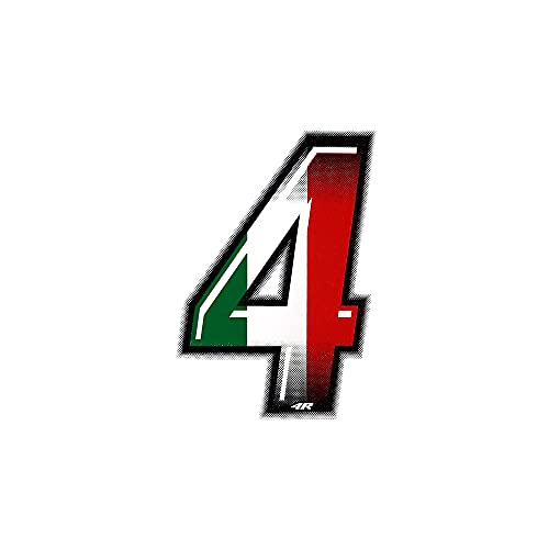Image of Quattroerre 13234 Number Racing Flag 4, 10 x 6.5 cm