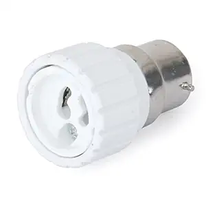 Ecanvas LED Halogen CFL Light Bulb Lamp Adapter B22-GU10 Bayonet Socket Converter