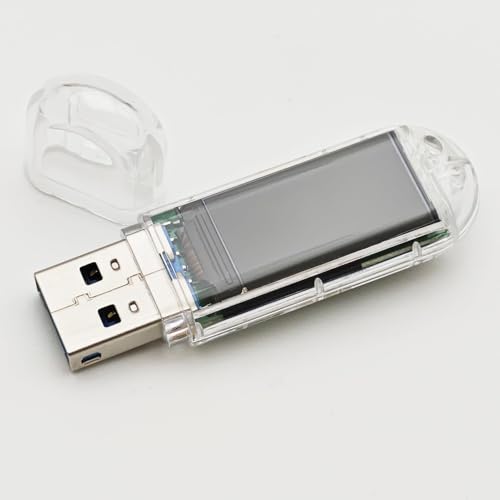 New NerdMiner V2 Dongle USB 78KH 1W T-Display S3 Bitcoin Solo Lottery Miner Win 6.25 BTC with Low Power Consumption - WiFi Connection, and USB-A Power (USB-78KH/s)