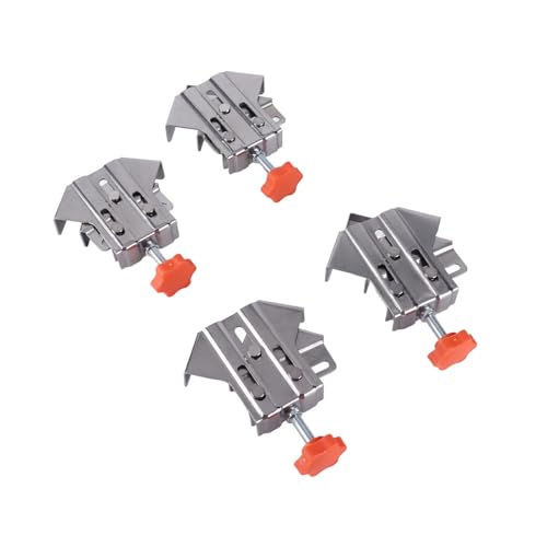 Right Angle Clamp, 4Pcs Closed Easy To Use Corner Clamp Adjustable for Woodworking