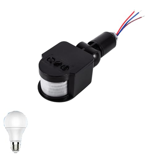 LED -Infrarotbewegungssensorschalter, Outdoor 90~250 V 180 Grad Sicherheitsbewegungssensor -Detektor -Wandleuchte für Sicherheitsbewegungen