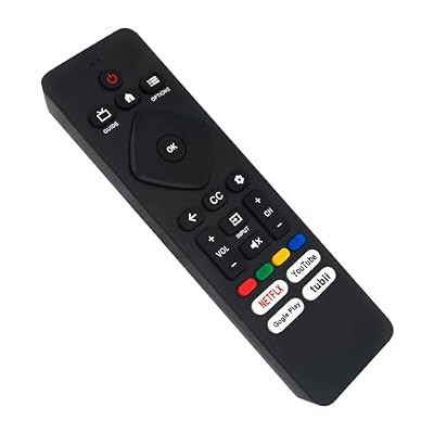 Universal Replace Remote Control Compatible with Philips Google/Android TV URMT26CND002 65PUL7552 50PUL7552 55PUL7552 50PUL7672 55PUL7672 65PUL7672 55PUL7552/F7 65PUL7552/F7 70PUL7553/F7 75PUL7552/F7