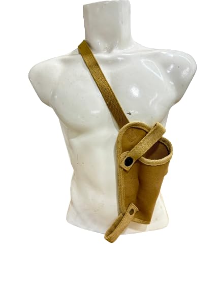 Shoulder Holster Leather Adjustable Gun Holster Comfortable Carry Men & Women WWII Army U.S. M3 Colt M1911 with Straps and Buckles