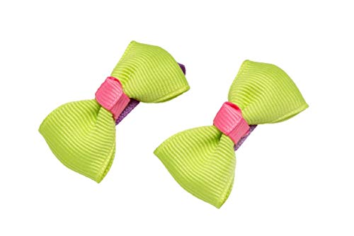 Fluorescent Green Bow Aligator Clips with Pink Centre For Girls (B08H8K11X3) Amazon Price History, Amazon Price Tracker