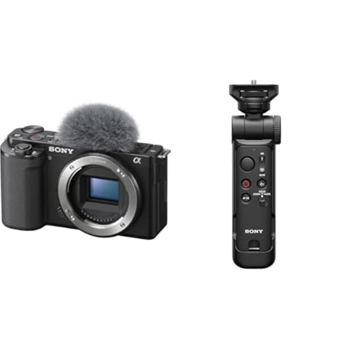 Sony Alpha ZV-E10 | Caméra Vlog à Objectif Interchangeable sans Miroir APS-C (écran pivotant pour Le vlogging, vidéo 4K, Mise au Point Automatique des Yeux en Temps réel) + GPVPT3BT