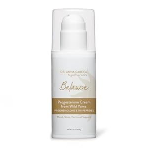 Dr. Anna’s Wild Yam Progesterone Cream for Women – Pregnenolone and Tri-Peptides – Bioidentical, Hormone-Balancing Menopause & Menstrual Support