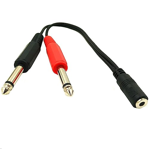Cable Jack 3.5mm a Doble 6.5mm Aux Dual 6.35mm miniatura 4