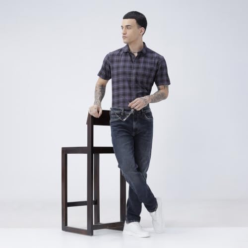 Image of BASICS Cotton Stretch Men's Jeans | Smart Casual Denim | Ultra-flexible stretch cotton denim. Modern style. Durable, breathable & built for all-day travel comfort.