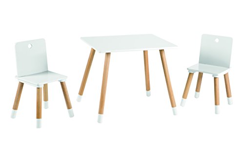 Roba Baumann 450019WE Set de table et chaises pour enfants,