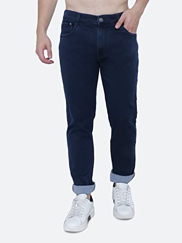 Image of Strechable Denim Regular Fit Mid Waist Light Weight Soft Feel Stretchable Denim Jeans Pant for Men