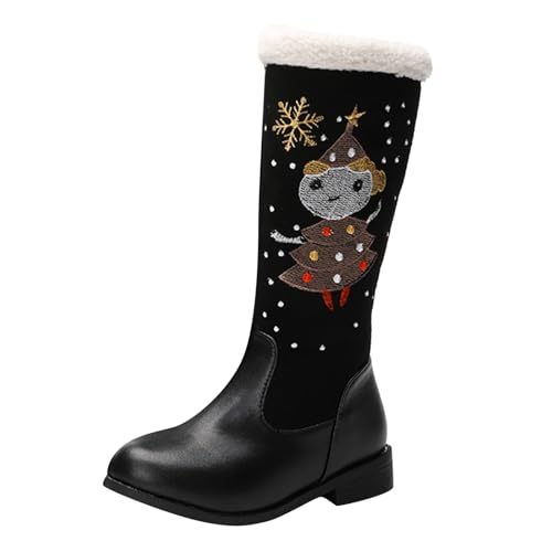 IWIHMIV Girls Boots Winter Boots Toddler Knee High Boots Tall Boots Toddler Winter Snow Boots for Girls Outdoor Warm Kids Boots