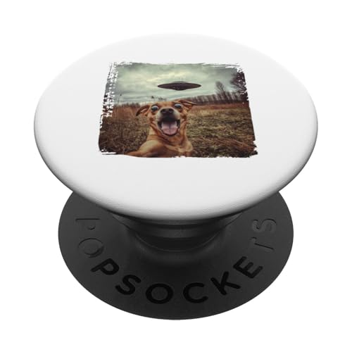 Divertido diseño fresco de un perro ovfo selfie meme PopSockets PopGrip Adhesivo