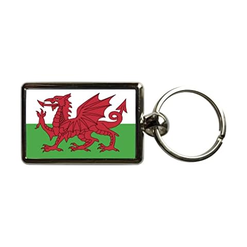 Flags of the World Welsh Flag Metal Keyring 3 x 4.5 cm Cover