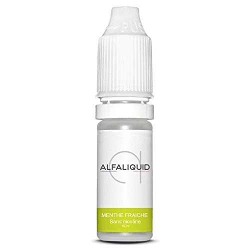 E-Liquide Menthe Fraiche 0Mg Alfaliquid Français - Sans Nicotine Sans Tabac - AMAVAPE
