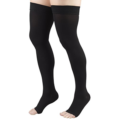 Truform 0868BL-M 20-30 Mmhg Compression Stockings For Men And Women, Thigh High Length thumb #7