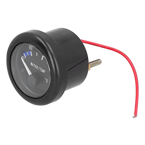 Qiilu 水温ゲージ52mm、海洋水温計40?120 boatsボートと車両用のLEDバックライトとアラーム付き