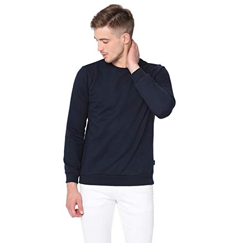 Image of Rigo Fleece Printed Round Neck Sweatshirt for Men | Full Sleeves Sweatshirt for Men | Casual Wear & Stylish Sweatshirts for Men
