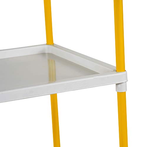 Image of Little One's Multipurpose 5 Plastic Shelf Storage Rack /Shoe Rack with Wheels, ISI Certifed, (Unbreakable Material), Tray 5