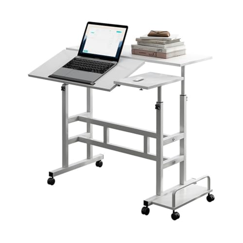 Bureau debout avec roulettes pour briser la sédentarité table haute réglable